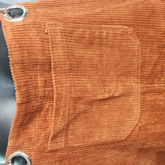 F21 Rust Overall Dress - Picture 4 of 7